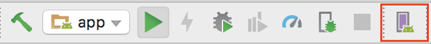 android emulator launch button